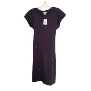 J Crew Factory - Black Cap Sleeve Tie Waist Casual Dress - XS